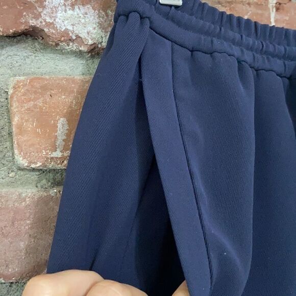 J.Crew Navy Blue Drapey Double-twill Skirt - Picture 4 of 8